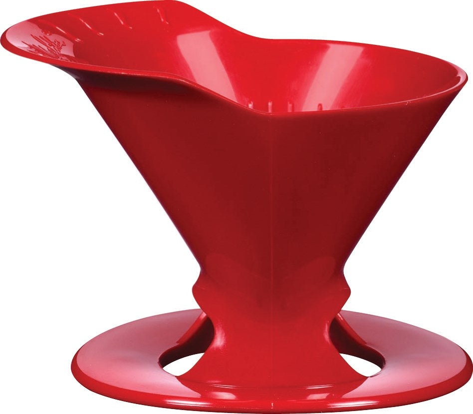 Melitta, Melitta 64008 1 Cup Red Pour-Over Coffee Brewer (cafetière à bec verseur rouge)
