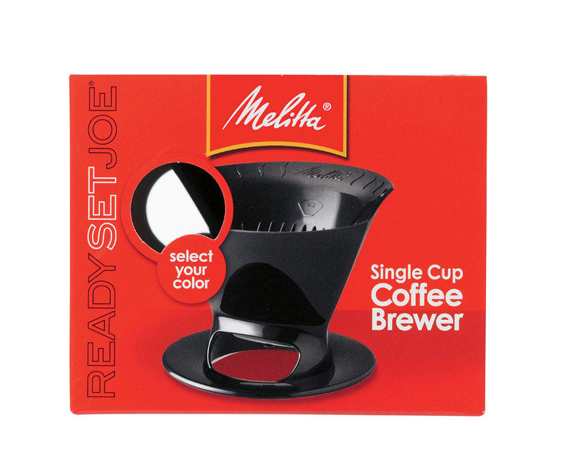 MELITTA USA INC, Melitta Ready Set Joe 1-Cup Black Pour-Over Coffee Brewer (cafetière à bec verseur)