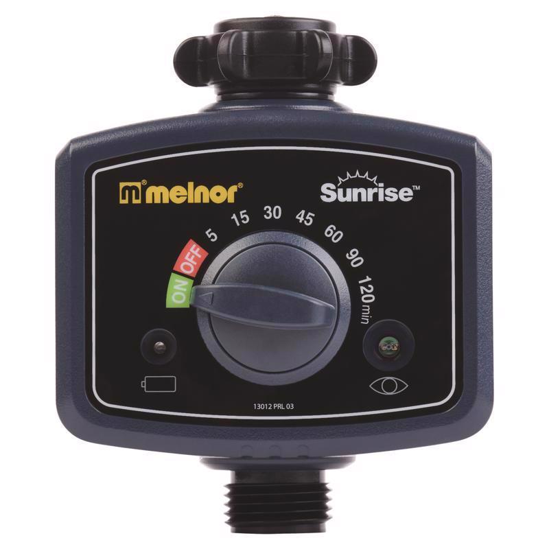 Melnor Inc, Melnor Sunrise 1-Zone Noir Minuterie d'arrosage à piles