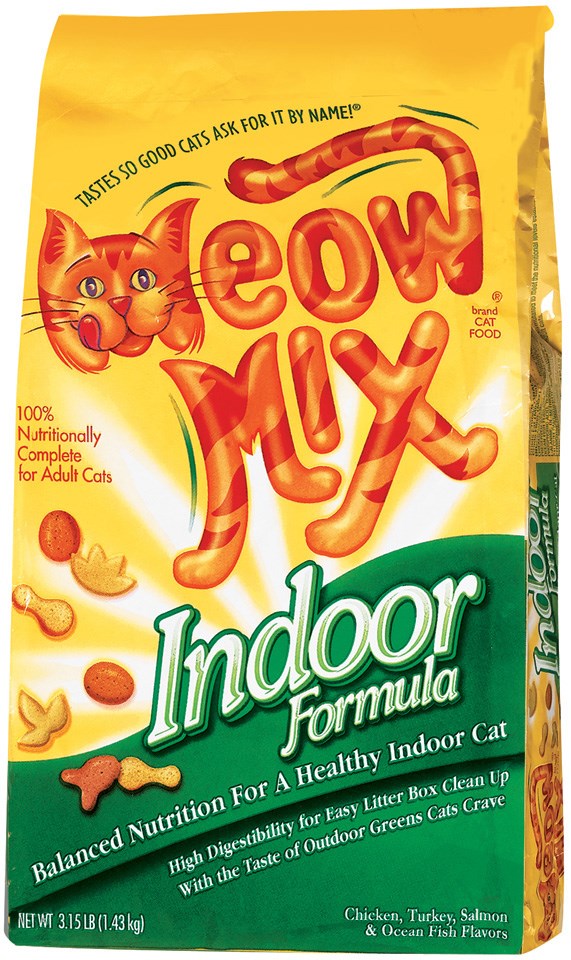 Meow Mix, Meow Mix 29274-00703 3.15 Lb Meow Mix Indoor Formula nourriture sèche pour chat