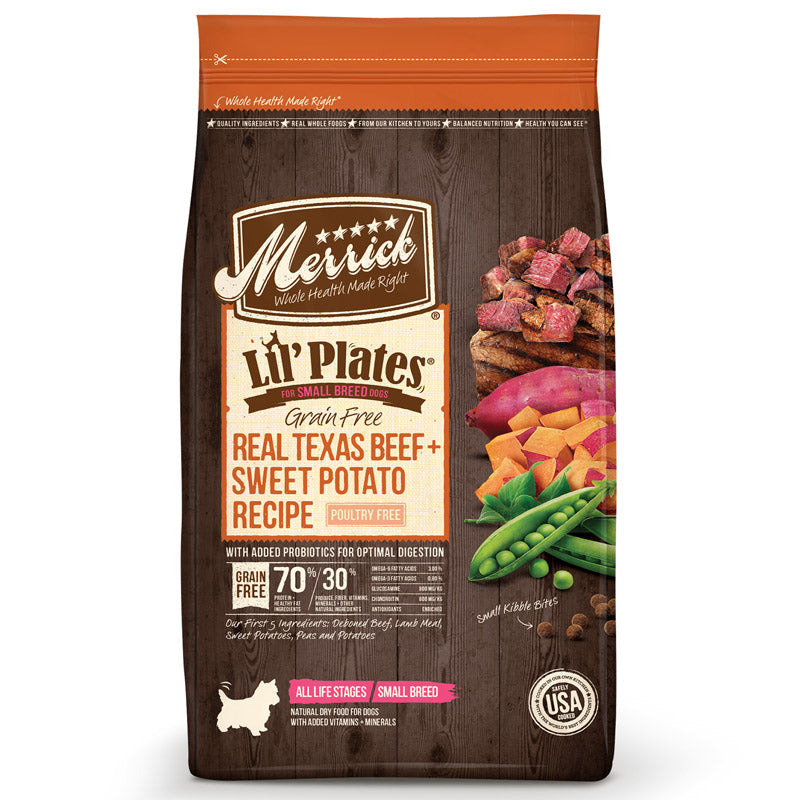 PHILLIPS FEED SERVICE INC, Merrick Real Beef Sweet Potato Dog Dry Dog Food Grain Free 10 lb.