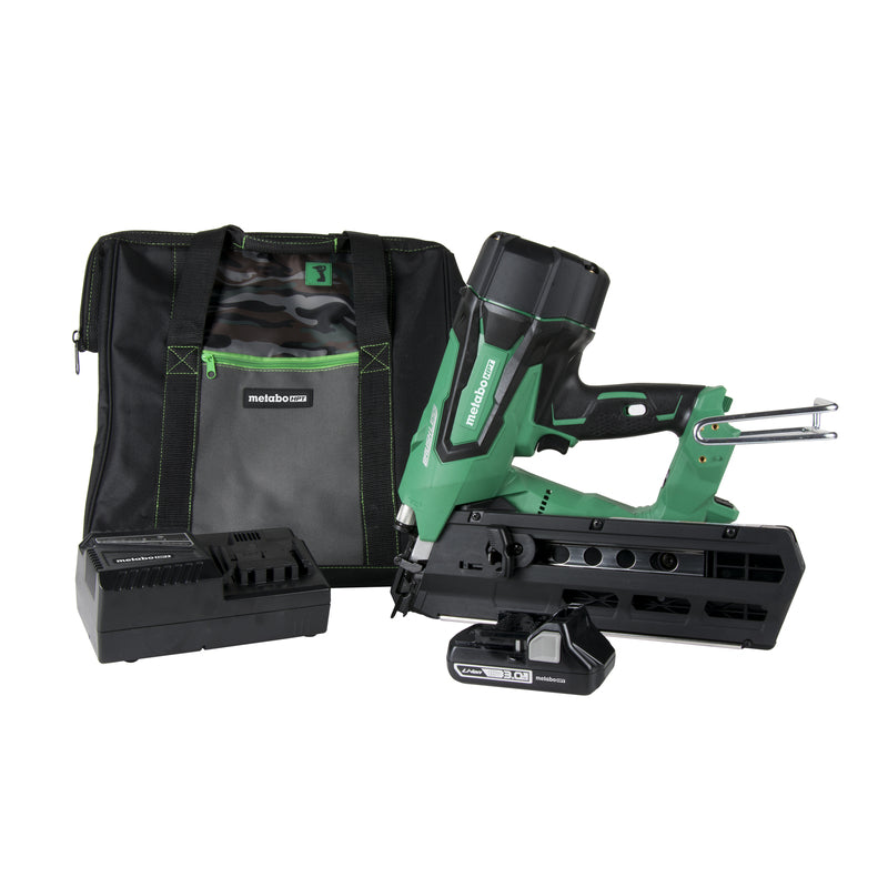 KOKI HOLDINGS AMERICA LTD, Metabo HPT 21 Ga. Sans fil 21 deg. Kit cloueur pour charpente 18 volt