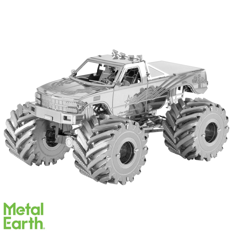 FASCINATIONS INC, Metal Earth Monster Truck 3D Model Kit Metal Silver