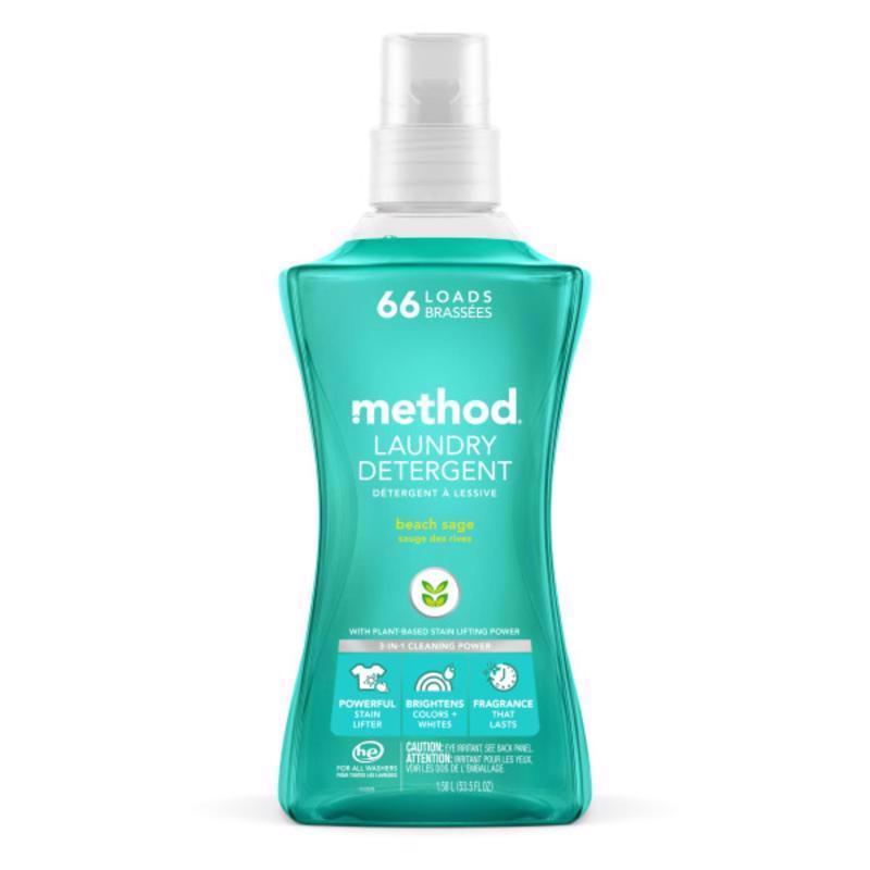 MÉTHODE PROD, Method Beach Sage Scent Laundry Detergent Liquid 53.5 oz. 1 pk (Pack of 4)