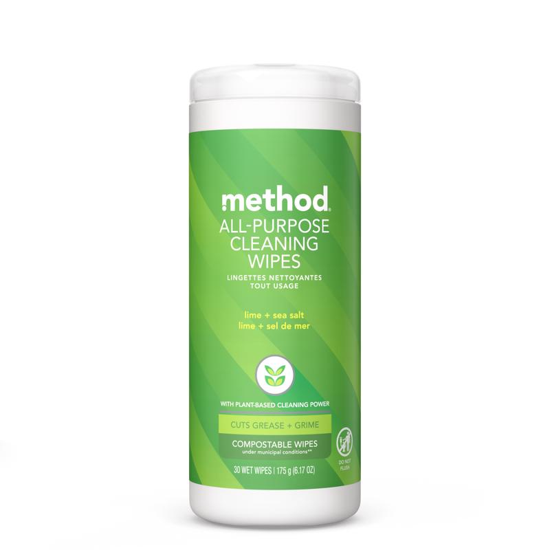 Méthode, Method Cellulose Cleaning Wipes 30 pk (Pack of 6)
