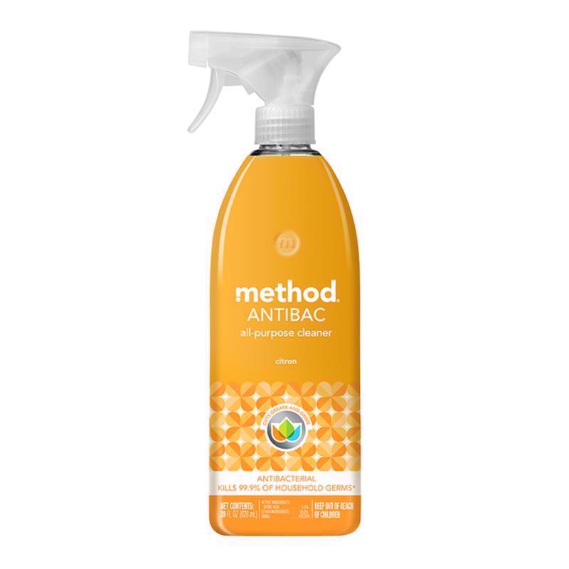 MÉTHODE PROD, Method Citron Scent Antibacterial Cleaner Liquid 28 oz (Pack of 8)