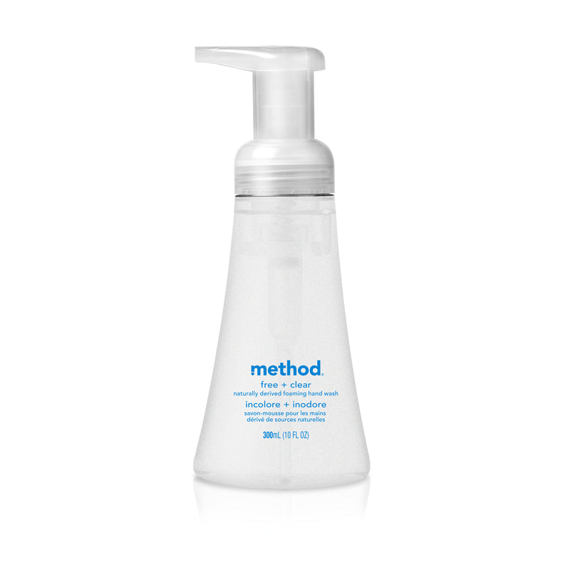 MÉTHODE PROD, Method Free + Clear Scent Foaming Hand Wash 10 oz (Pack of 6)