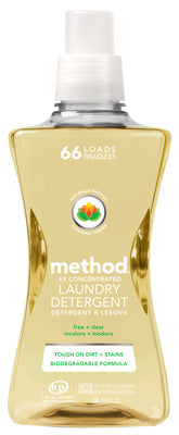MÉTHODE PROD, Method Free & Clear Scent Laundry Detergent Liquid 53.5 oz. 1 pk (Pack of 4)
