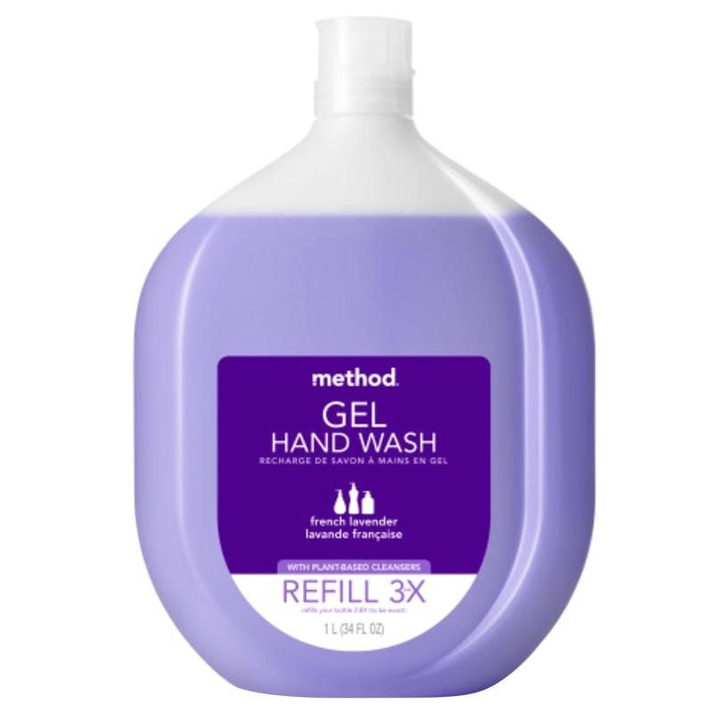MÉTHODE PROD, Method French Lavender Gel Hand Wash Refill 34 oz (Pack of 4)