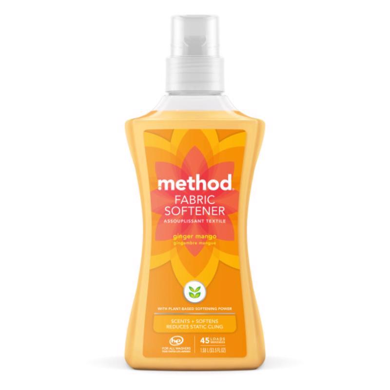 MÉTHODE PROD, Method Ginger Mango Scent Fabric Softener Liquid 53.5 oz. 1 pk (Pack of 4)