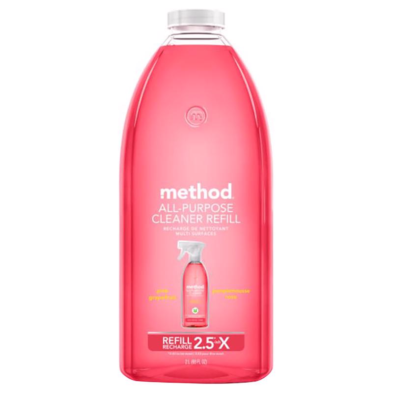 MÉTHODE PROD, Method Pink Grapefruit Scent All Purpose Cleaner Refill Liquid 68 oz (Pack of 6)