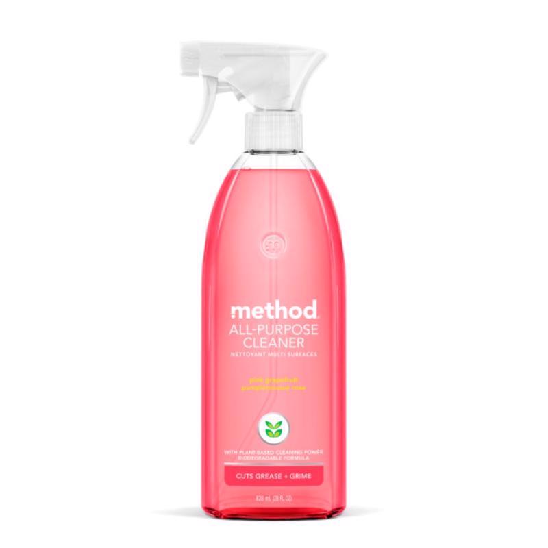 Méthode, Method Pink Grapefruit Scent Organic All Purpose Cleaner Liquid 28 oz (Pack of 8)