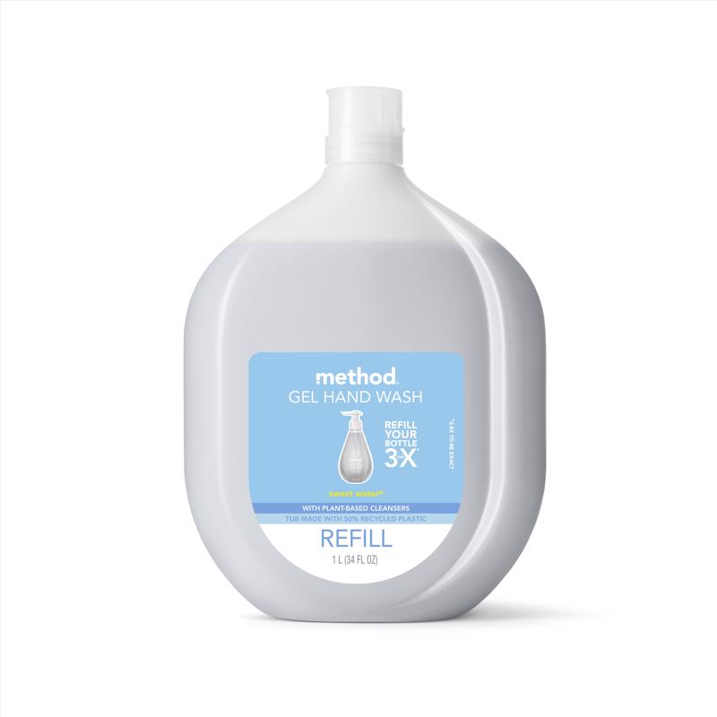 Méthode, Method Sweet Water Scent Antibacterial Gel Hand Wash 34 oz (Pack of 4)