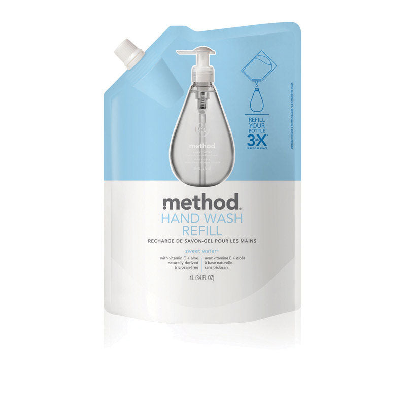 MÉTHODE PROD, Method Sweet Water Scent Savon liquide pour les mains 34 oz (Pack de 6)