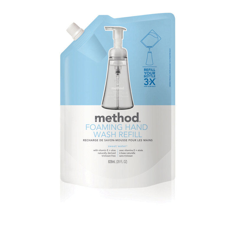 MÉTHODE PROD, Method Sweet Water Scent Savon mousse pour les mains 34 oz (paquet de 6)