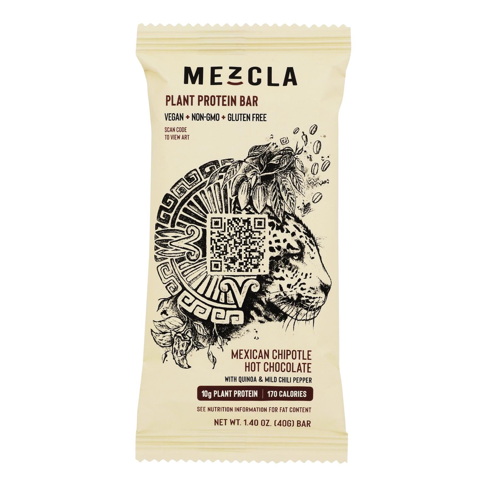 MEZCLA, Mezcla - Prot Bar Chocolat chaud mexicain - Carton de 15-1.4 OZ (Pack de 15)