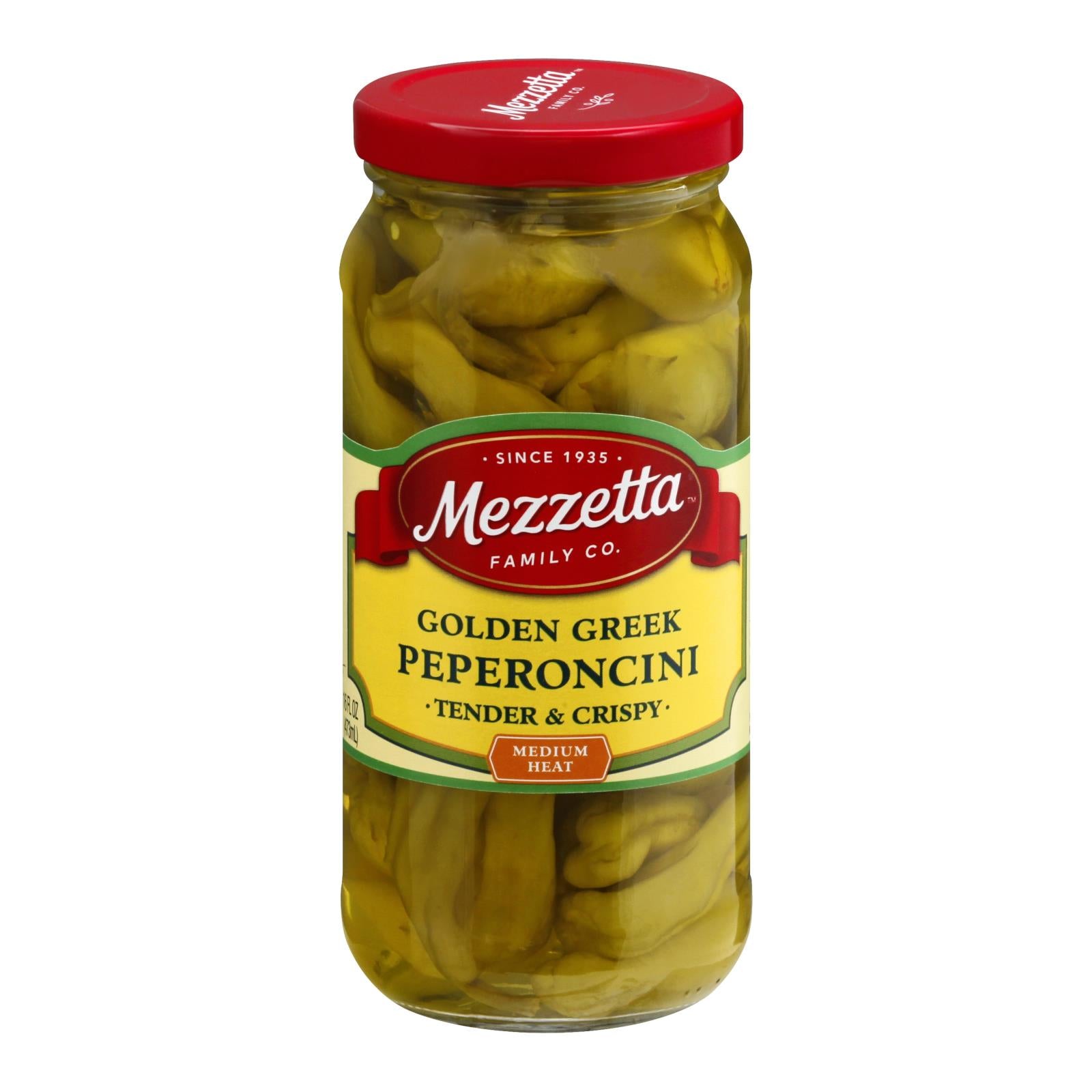 Mezzetta, Mezzetta Greek Pepperoncini - Caisse de 6 - 16 Fl oz. (Paquet de 6)