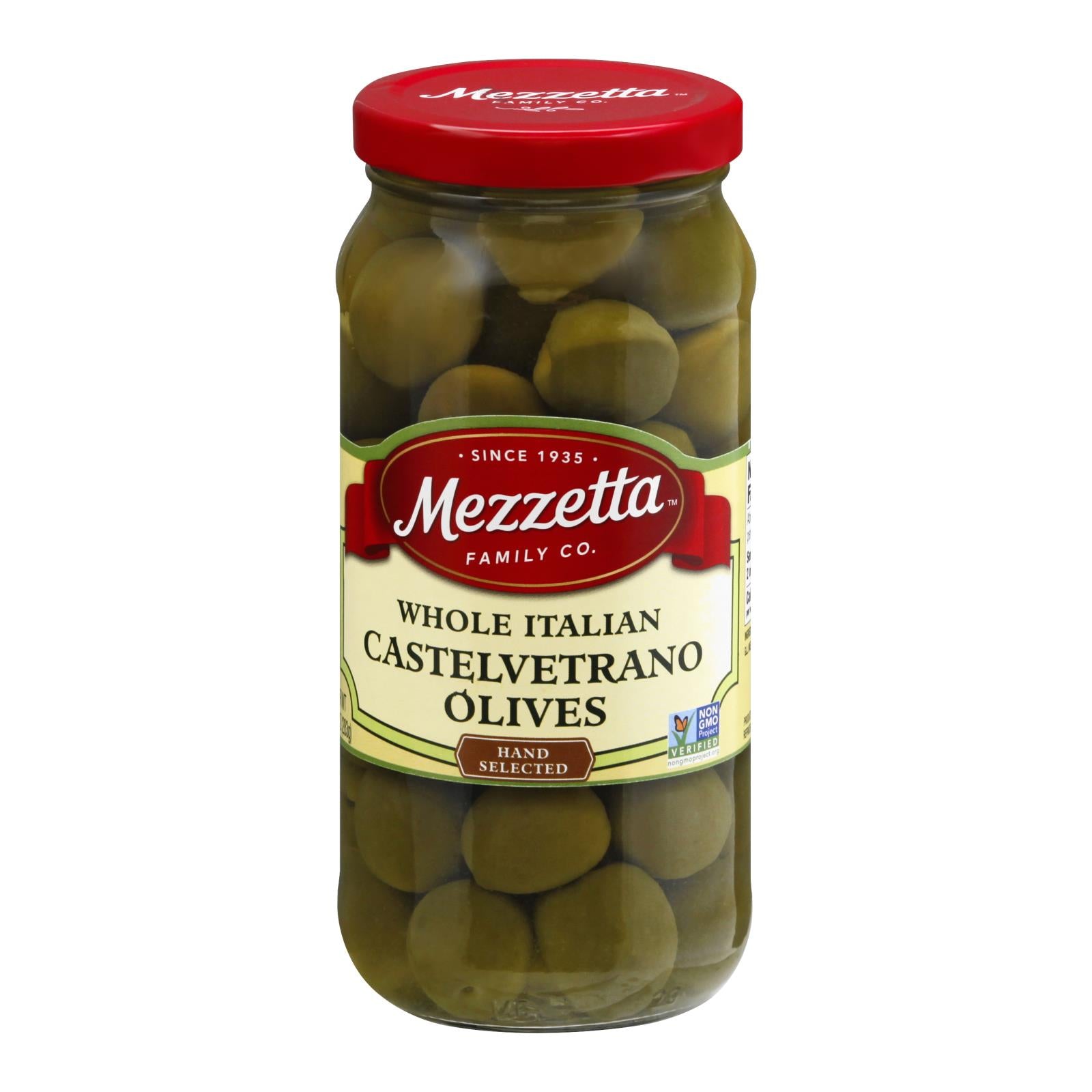 Mezzetta, Mezzetta Italian Castelvetrano Olives vertes entières - caisse de 6 - 10 oz (paquet de 6)