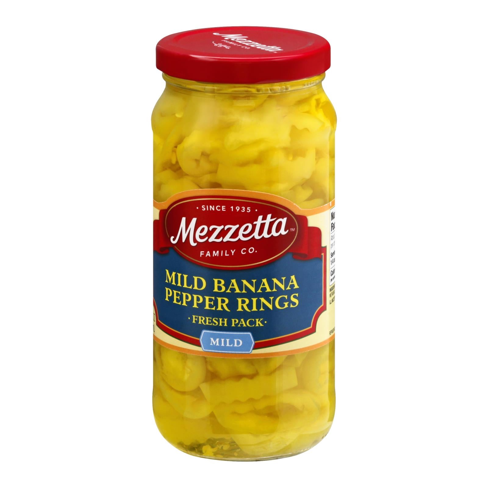 Mezzetta, Mezzetta Mild Deli - Rondelles de poivrons tranchés - Caisse de 6 - 16 Fl oz. (paquet de 6)