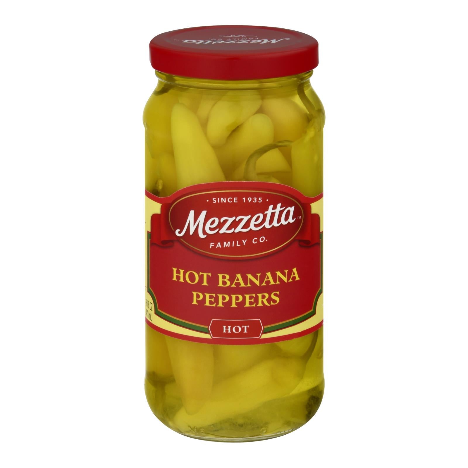 Mezzetta, Mezzetta Peppers Hot Banana Wax - Caisse de 6 - 16 oz (paquet de 6)