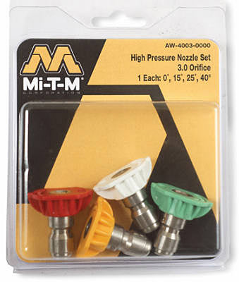 MI-T-M CORP, Mi-T-M 3 mm 4000 psi Spray Nozzle Set