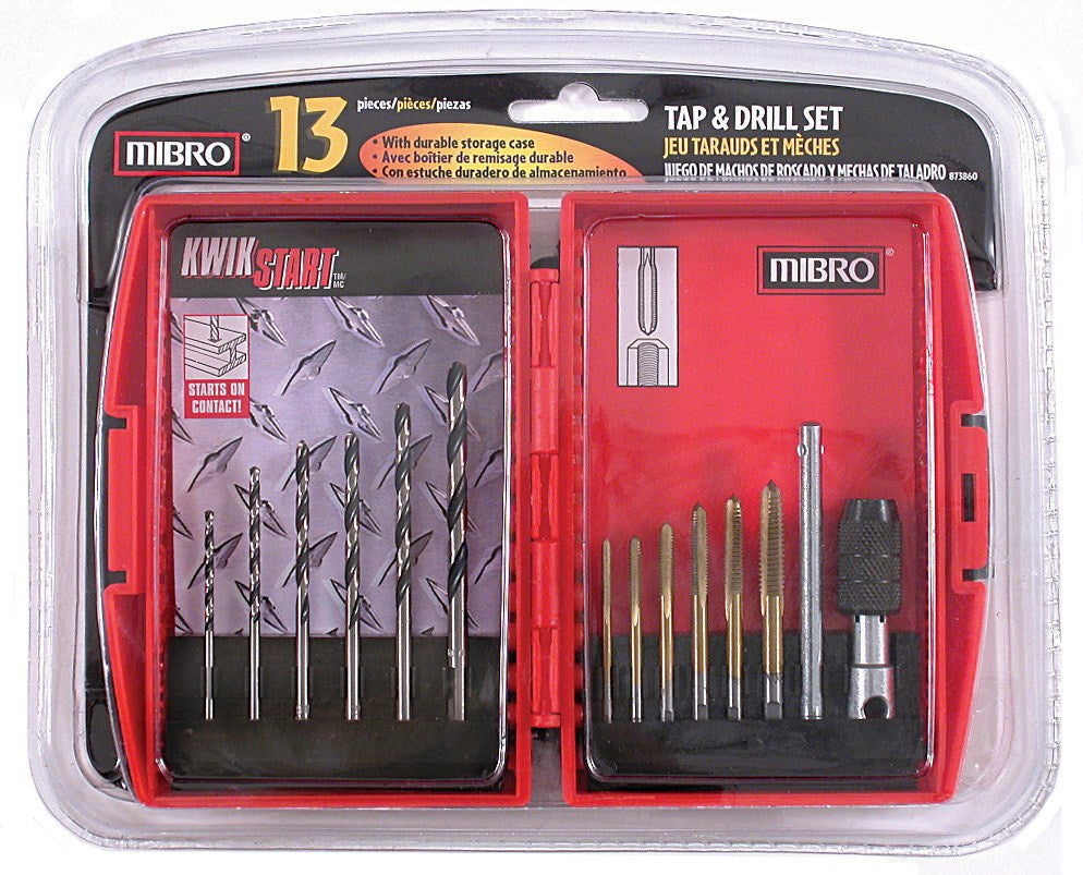 Mibro, Mibro 873860 13 Piece Tap & Drill Set