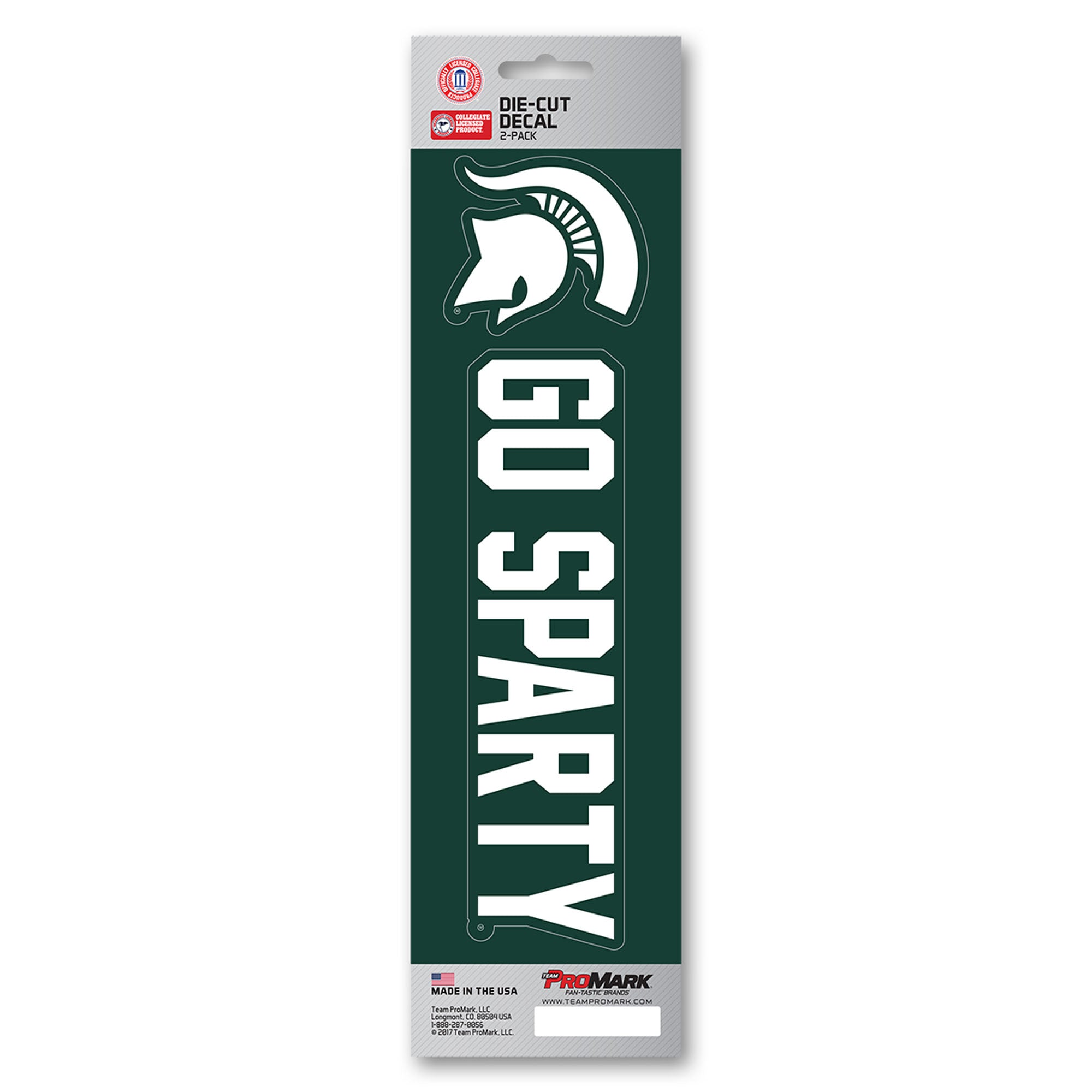 FANMATS, Michigan State University 2 Piece Decal Sticker Set