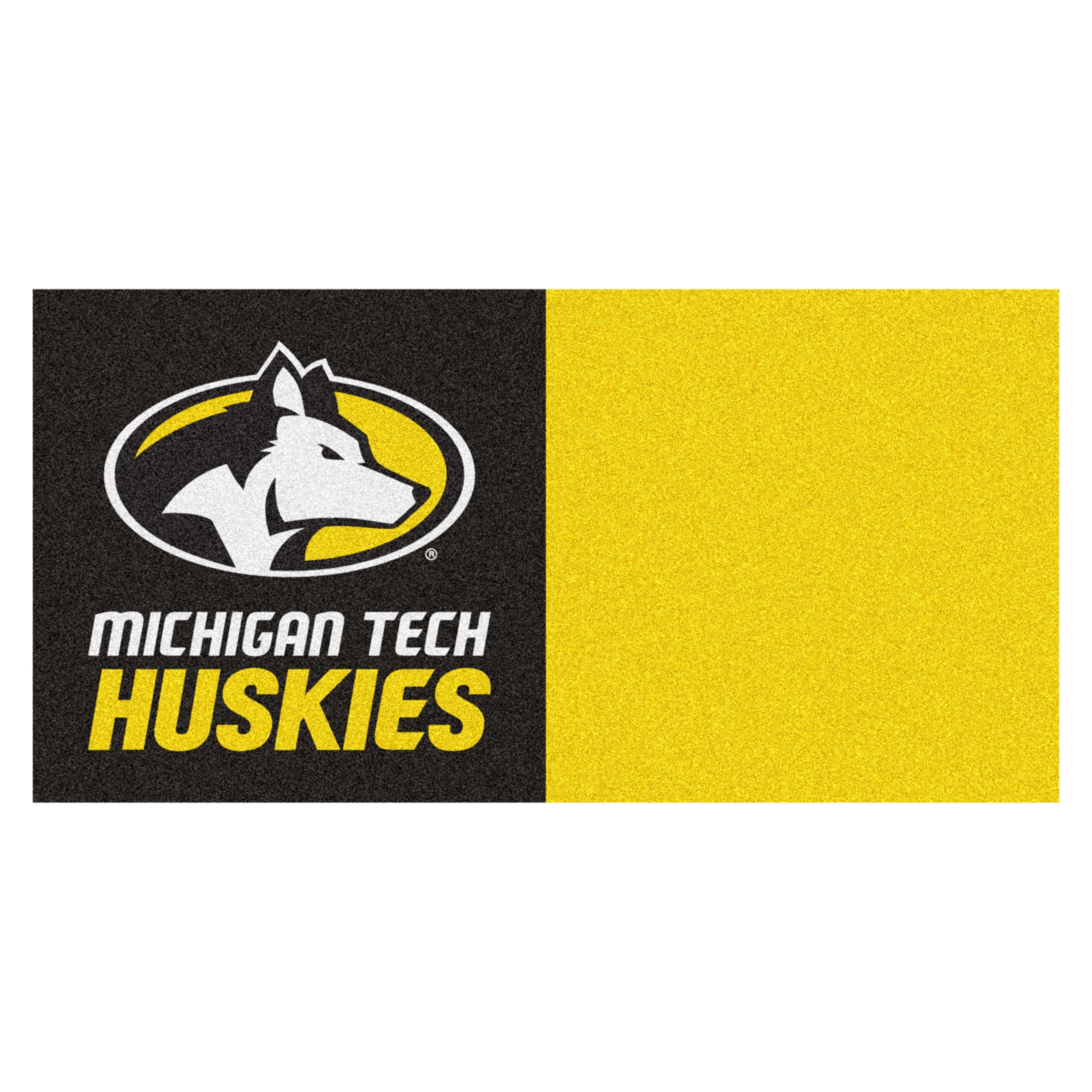 FANMATS, Michigan Tech University Team Tapis en dalles - 45 Sq Ft.