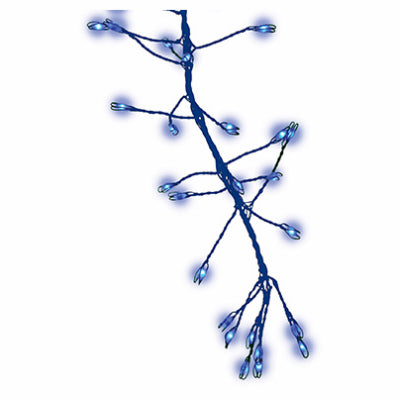holiday bright light, Micro Big Seed Cluster LED Light Set, Blue Wire, Blue Twinkle, 216-Ct.
