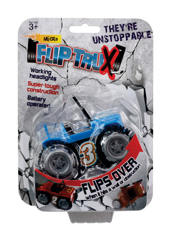 ACE TRADING WAYTEX, Micro Flip Trux Toy Truck Plastic Assorted (Pack of 12)