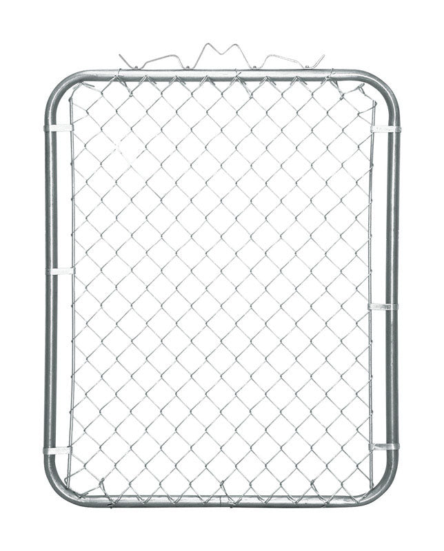 MIDWEST AIR TECHNOLOGIES INC, Midwest Air 46 po. H X 35 po. L Galvanized Steel Chain Link Walk Gate Silver
