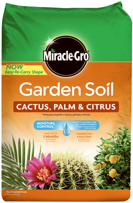 Miracle-Gro, Miracle-Gro Cacti, Citrus and Palm Garden Soil 1.5 ft (Pack of 50)