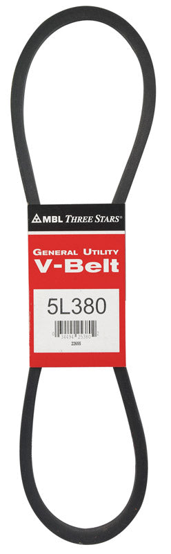 MBL USA, Mitsuboshi FHP 5L380 Courroie trapézoïdale d'utilité générale 0.63 in. W X 38 in. L pour les moteurs à puissance fractionnaire