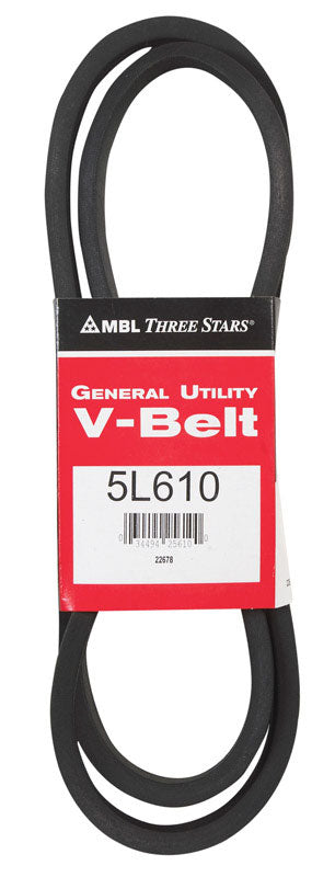 MBL USA, Mitsuboshi FHP 5L610 Courroie trapézoïdale pour usage général 0.63 in. W X 61 in. L pour moteurs à puissance fractionnaire