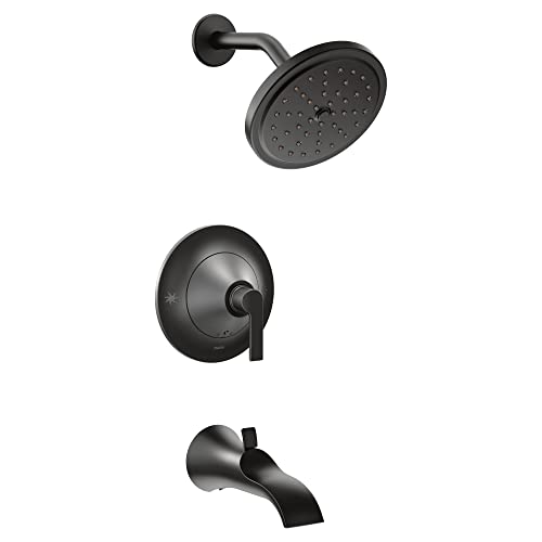 Moen, Noir mat Posi-Temp(R) baignoire/douche