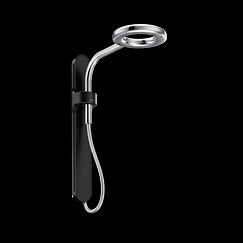 Moen, Noir mat/chrome douchette monofonctionnelle de 7,9" de diamètre