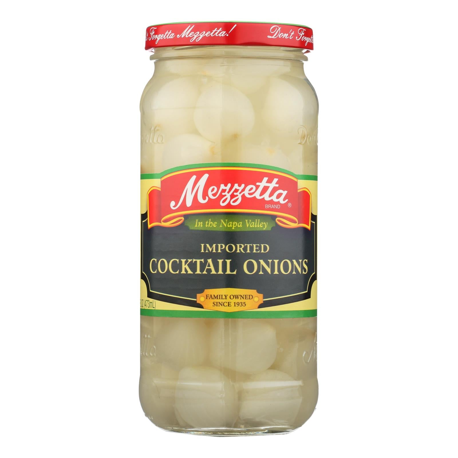 Mezzetta, Oignons cocktail Mezzetta - caisse de 6 - 16 oz (paquet de 6)