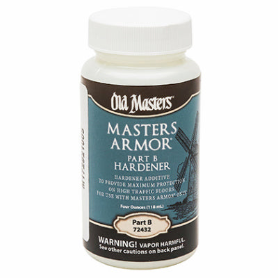 DIAMOND VOGEL INC, Old Masters Masters Armor Clear Water-Based Floor Finish 4 oz (Pack of 4)