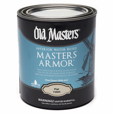 DIAMOND VOGEL INC, Old Masters Masters Armor Flat Clear Water-Based Floor Finish 1 Qt.