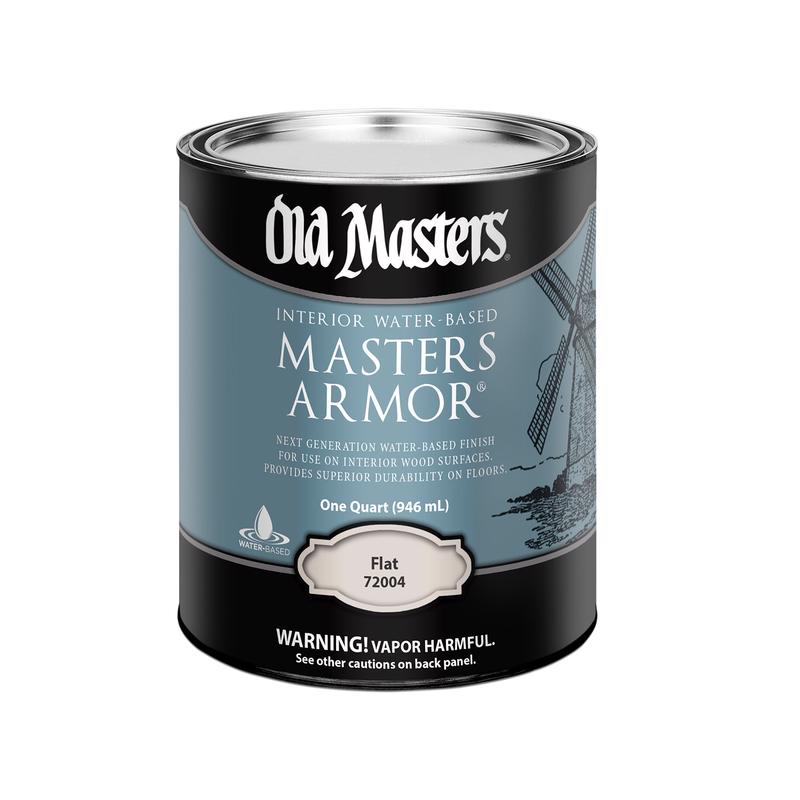DIAMOND VOGEL INC, Old Masters Masters Armor Flat Clear Water-Based Floor Finish 1 Qt.