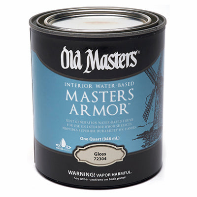 DIAMOND VOGEL INC, Old Masters Masters Armor Gloss Clear Water-Based Floor Finish 1 qt. (Pack of 4)