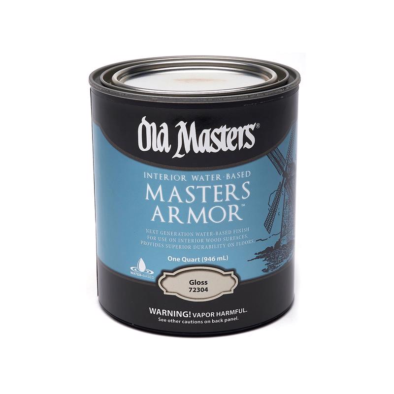 DIAMOND VOGEL INC, Old Masters Masters Armor Gloss Clear Water-Based Floor Finish 1 qt. (Pack of 4)