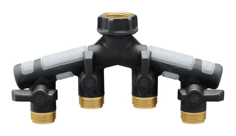 ORBIT IRRIGATION PRODUCTS INC, Orbit Pro Flo 3/4 in. Manifold de tuyau d'arrosage femelle/mâle fileté en métal Orbit Pro Flo