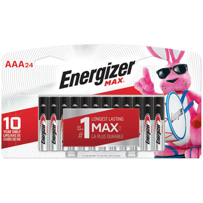 Eveready Battery Co, Piles alcalines Max, AAA, 24 pièces