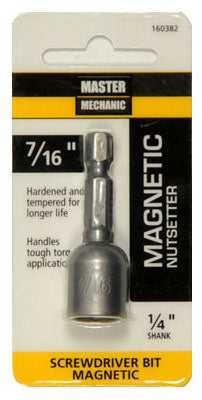 Maître mécanicien, Pose-écrou magnétique, 2-1/2 & 7/16-In. (paquet de 6)