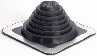 Oatey Company, Solin de toiture flexible Masterflash, EPDM, 12 x 12-In. Base, 5 à 9-In. 9 pouces