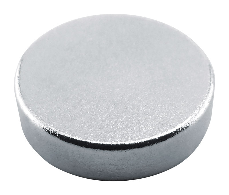 MASTER MAGNETICS INC, Source d'aimant .118 in. L X .472 in. W Silver Super Disc Magnets 4.3 lb. pull 6 pc