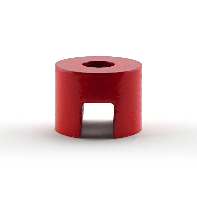 MASTER MAGNETICS INC, Source d'aimant .375 Dia. in. L X .5 in. W Red Work Holding Magnet 1.5 lb. pull 1 pc