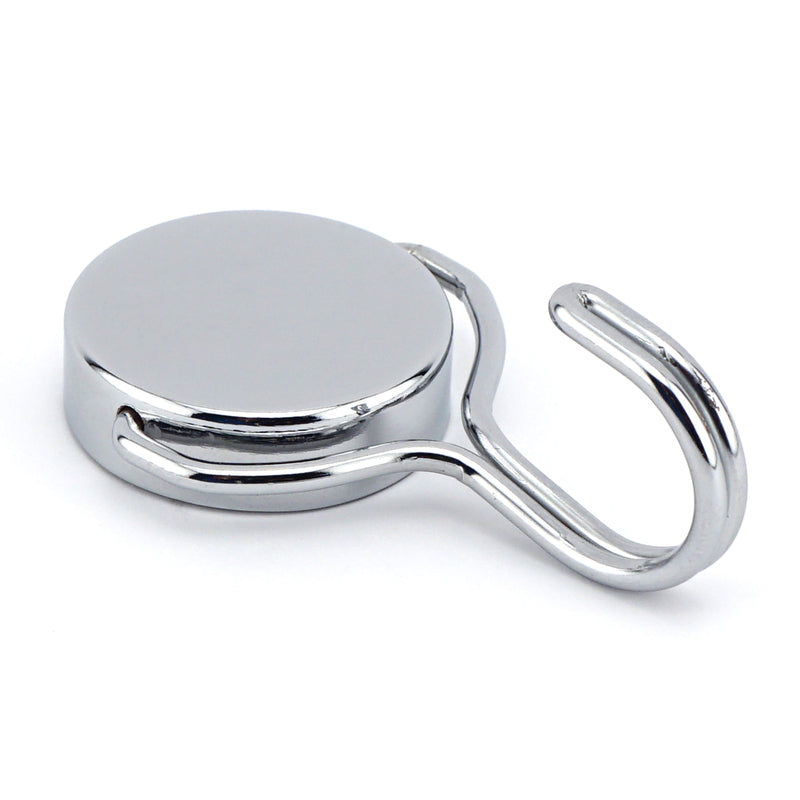 MASTER MAGNETICS INC, Source magnétique .5 in. L X 1.5 in. W Silver Magnetic Hook 65 lb. pull 1 pc