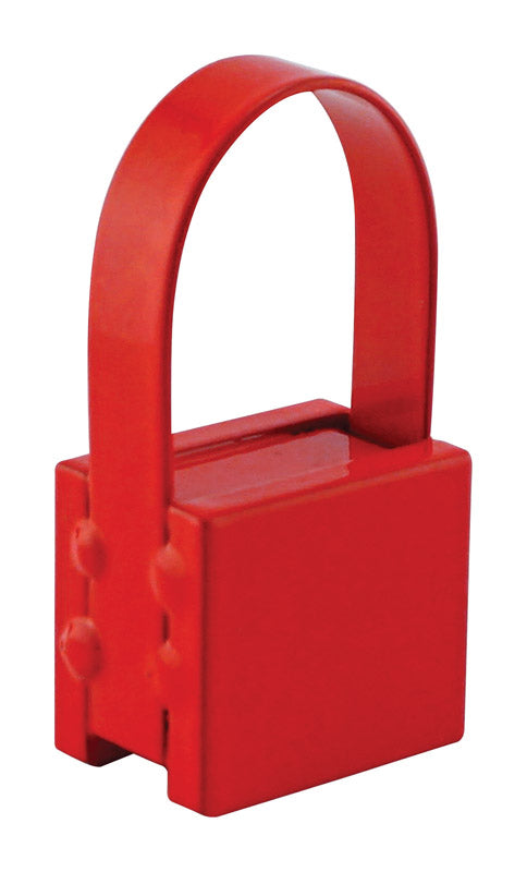 MASTER MAGNETICS INC, Source magnétique 1 in. L X .75 in. W Red Handle Magnet 25 lb. pull 1 pc